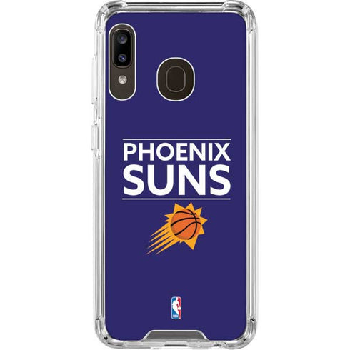 NBA Phoenix Suns Standard - Purple Galaxy A30 Clear Case