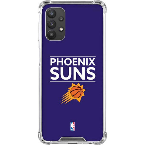 NBA Phoenix Suns Standard - Purple Galaxy A32 5G Clear Case