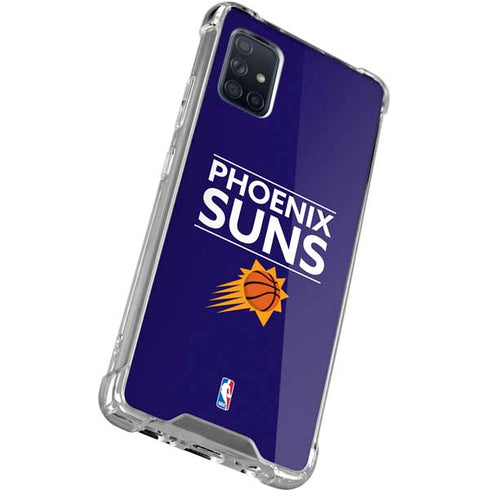 NBA Phoenix Suns Standard - Purple Galaxy A51 5G Clear Case