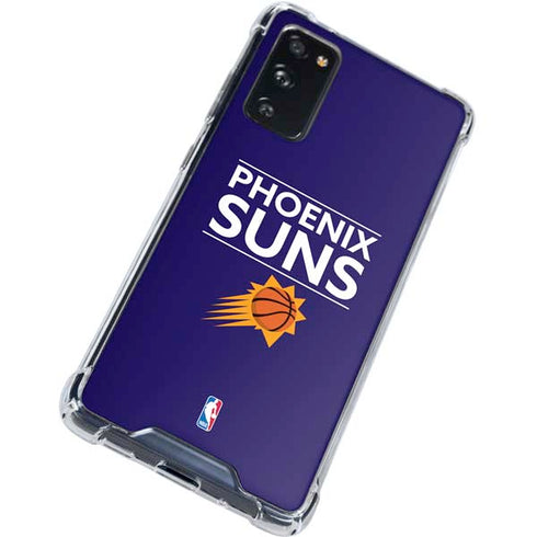 NBA Phoenix Suns Standard - Purple Galaxy S20 FE Clear Case