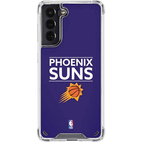 NBA Phoenix Suns Standard - Purple Galaxy S21 5G Clear Case