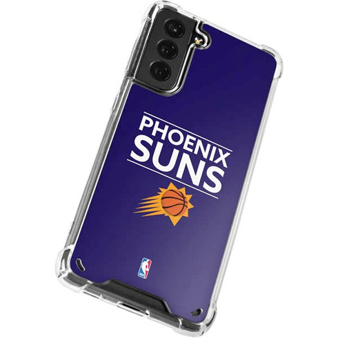 NBA Phoenix Suns Standard - Purple Galaxy S21 5G Clear Case
