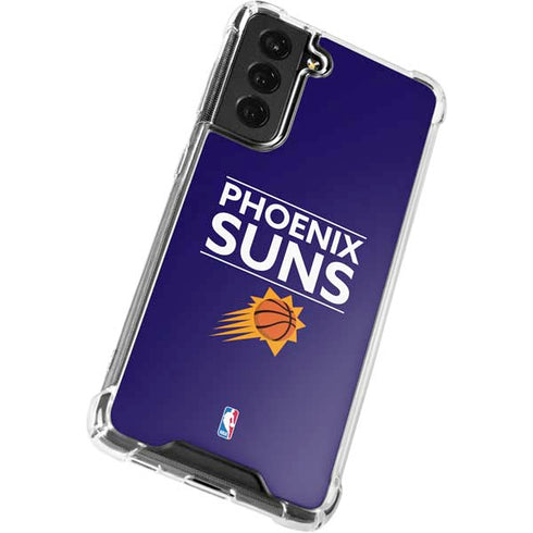 NBA Phoenix Suns Standard - Purple Galaxy S21 FE Clear Case