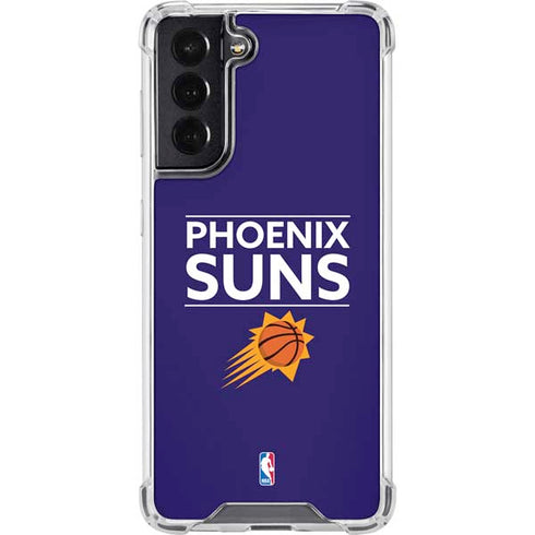 NBA Phoenix Suns Standard - Purple Galaxy S22 Clear Case