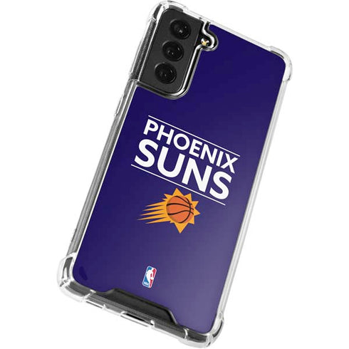 NBA Phoenix Suns Standard - Purple Galaxy S22 Clear Case