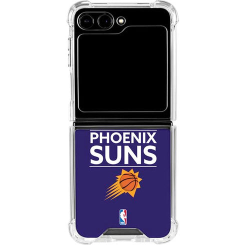 NBA Phoenix Suns Standard - Purple Galaxy Z Flip5 5G Clear Case