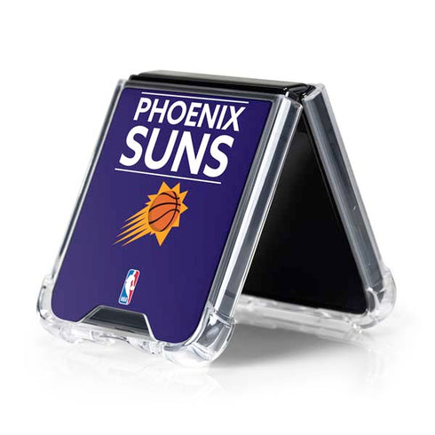 NBA Phoenix Suns Standard - Purple Galaxy Z Flip5 5G Clear Case