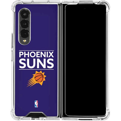 NBA Phoenix Suns Standard - Purple Galaxy Z Fold4 5G Clear Case