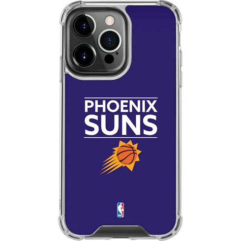 NBA Phoenix Suns Standard - Purple iPhone 14 Pro Clear Case