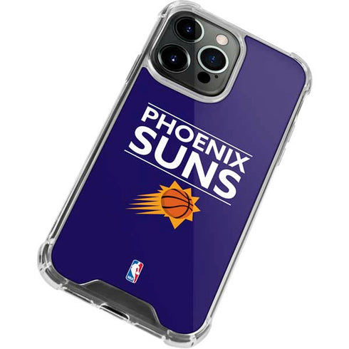 NBA Phoenix Suns Standard - Purple iPhone 14 Pro Clear Case