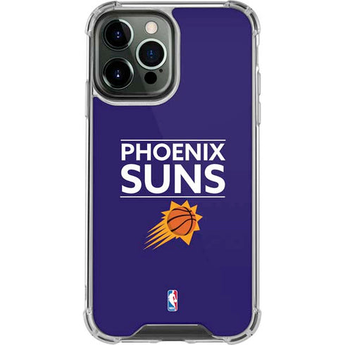 NBA Phoenix Suns Standard - Purple iPhone 14 Pro Max Clear Case