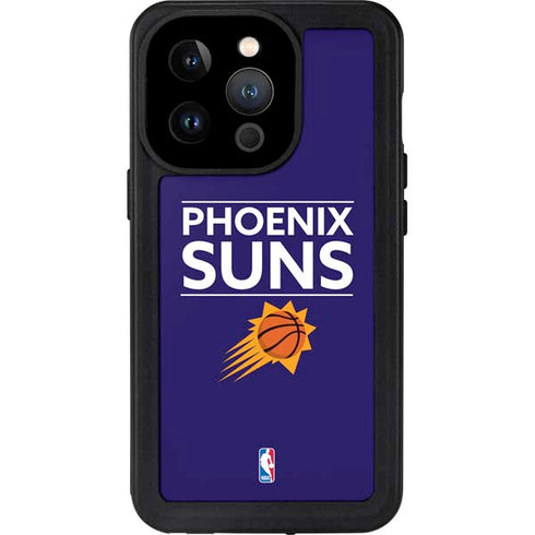 NBA Phoenix Suns Standard - Purple iPhone 14 Pro Waterproof Case