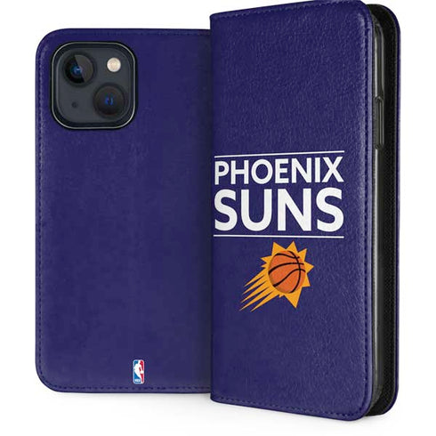 NBA Phoenix Suns Standard - Purple iPhone 15 Plus Folio Case