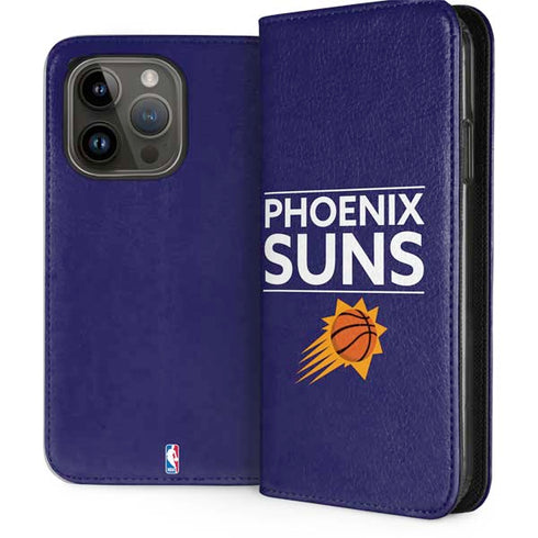 NBA Phoenix Suns Standard - Purple iPhone 15 Pro Folio Case