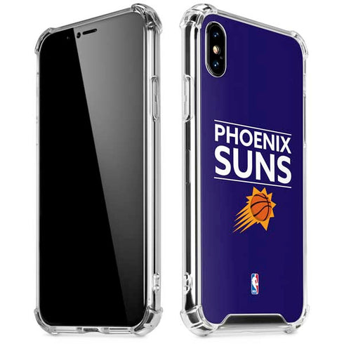 NBA Phoenix Suns Standard - Purple iPhone XS Max Clear Case
