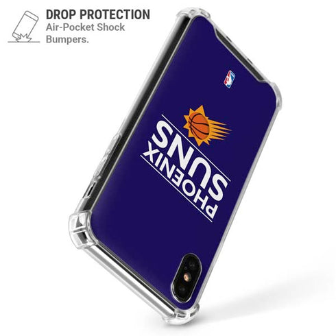 NBA Phoenix Suns Standard - Purple iPhone XS Max Clear Case