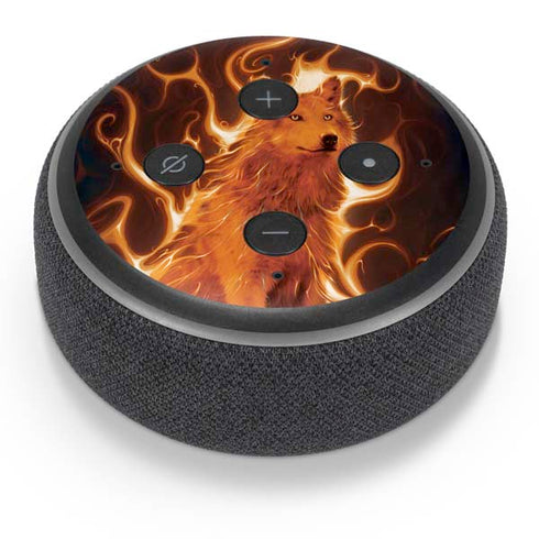 Vincent Hie Phoenix Wolf Amazon Echo Dot Skin