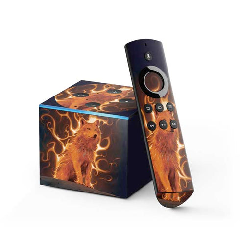 Vincent Hie Phoenix Wolf Fire TV Cube Skin