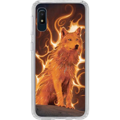 Vincent Hie Phoenix Wolf Galaxy A10e Clear Case