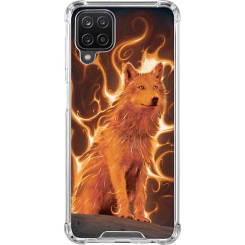 Vincent Hie Phoenix Wolf Galaxy A12 Clear Case