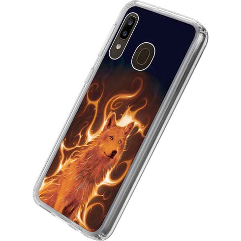 Vincent Hie Phoenix Wolf Galaxy A20 Clear Case