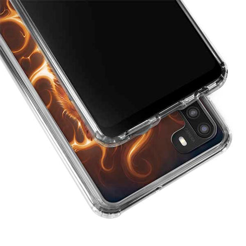 Vincent Hie Phoenix Wolf Galaxy A21 Clear Case