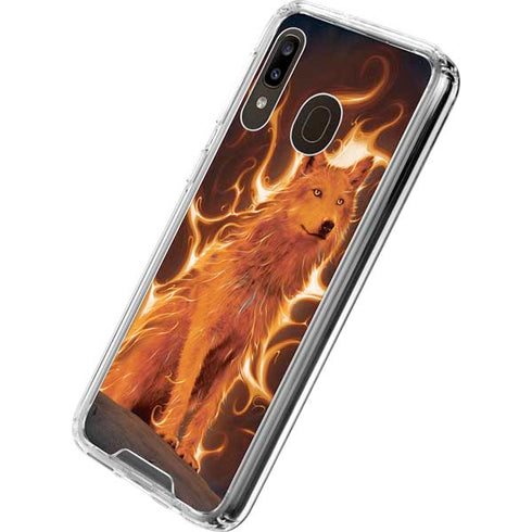 Vincent Hie Phoenix Wolf Galaxy A30 Clear Case