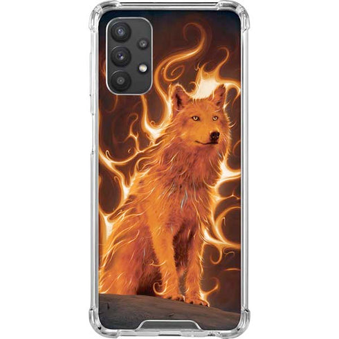 Vincent Hie Phoenix Wolf Galaxy A32 5G Clear Case