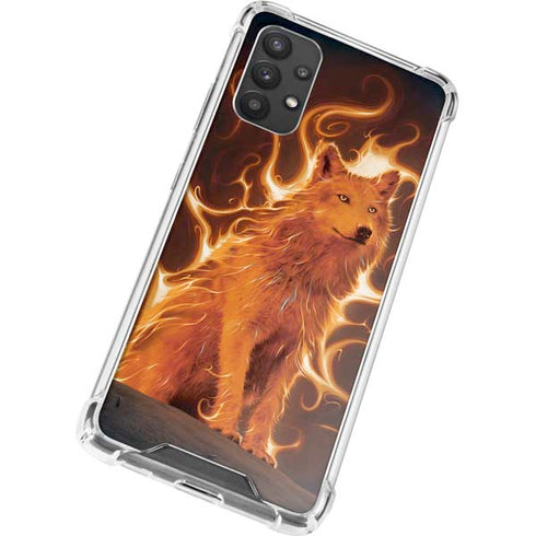 Vincent Hie Phoenix Wolf Galaxy A32 5G Clear Case