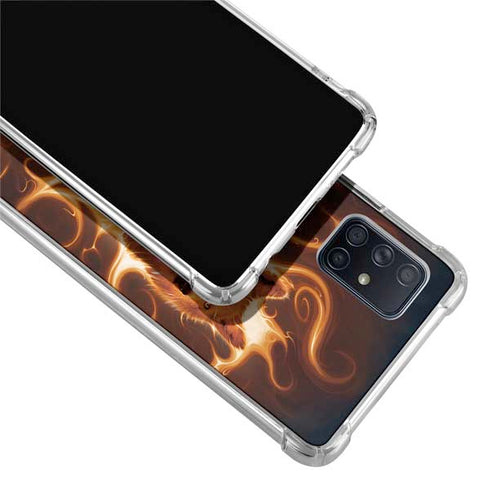 Vincent Hie Phoenix Wolf Galaxy A71 5G Clear Case