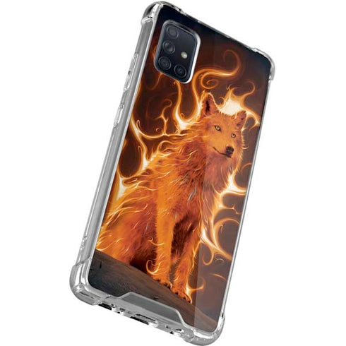 Vincent Hie Phoenix Wolf Galaxy A71 5G Clear Case