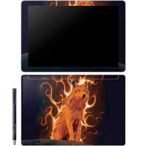 Vincent Hie Phoenix Wolf Galaxy Book 12in Skin