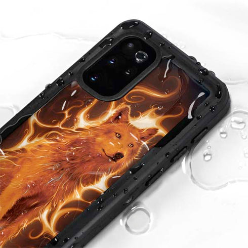 Vincent Hie Phoenix Wolf Galaxy S20 Plus Waterproof Case
