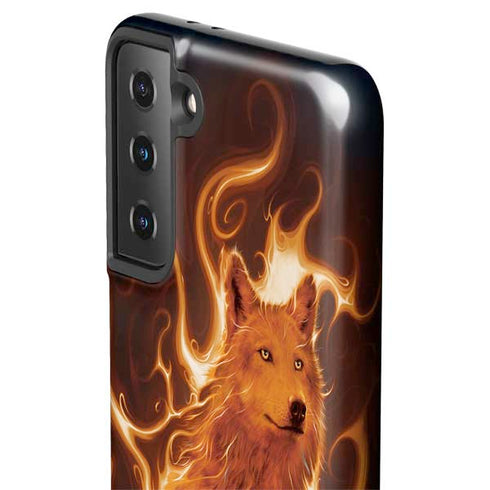 Vincent Hie Phoenix Wolf Galaxy S21 FE Pro Case