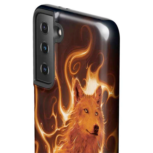 Vincent Hie Phoenix Wolf Galaxy S21 Plus 5G Pro Case
