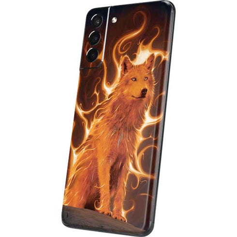 Vincent Hie Phoenix Wolf Galaxy S21 Plus 5G Skin