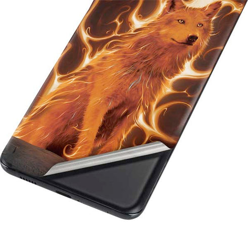 Vincent Hie Phoenix Wolf Galaxy S21 Plus 5G Skin