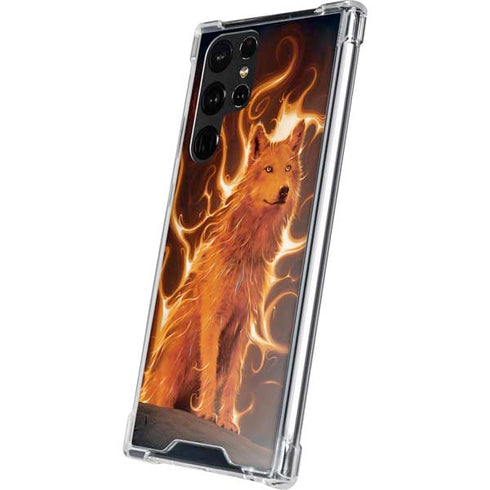 Vincent Hie Phoenix Wolf Galaxy S22 Ultra Clear Case