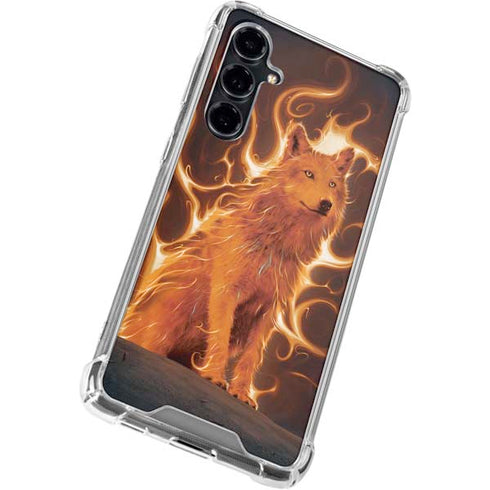 Phoenix Wolf by Vincent Hie Galaxy S23 FE Clear Case