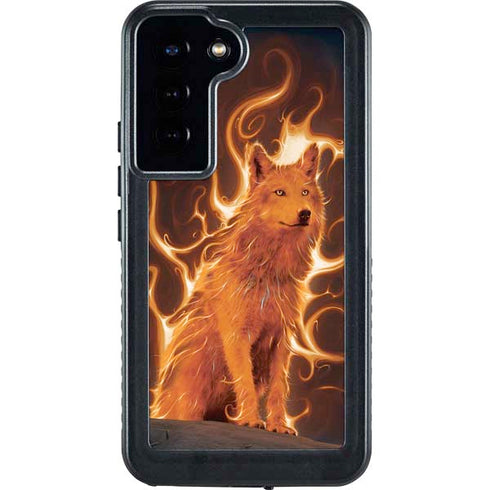 Vincent Hie Phoenix Wolf Galaxy S23 Plus Waterproof Case