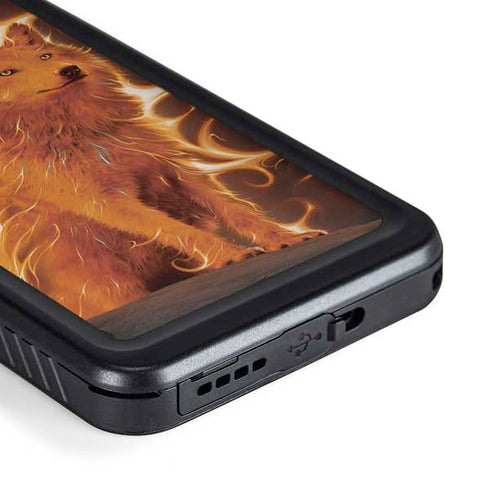 Vincent Hie Phoenix Wolf Galaxy S23 Plus Waterproof Case