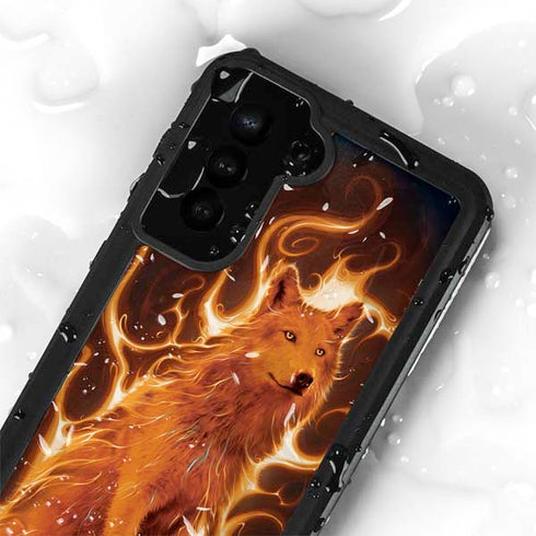Vincent Hie Phoenix Wolf Galaxy S23 Plus Waterproof Case