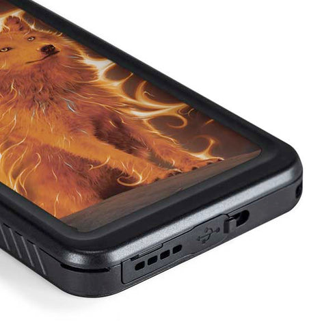 Vincent Hie Phoenix Wolf Galaxy S23 Waterproof Case