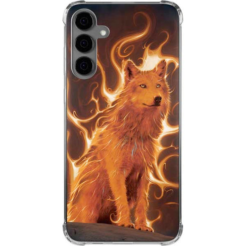 Phoenix Wolf by Vincent Hie Galaxy S24 Plus Clear Case