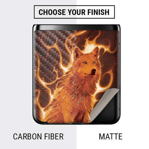 Vincent Hie Phoenix Wolf Galaxy Z Flip Skin