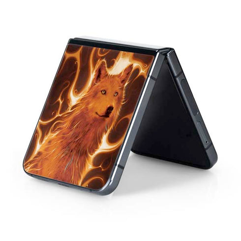 Phoenix Wolf by Vincent Hie Galaxy Z Flip5 5G Skin