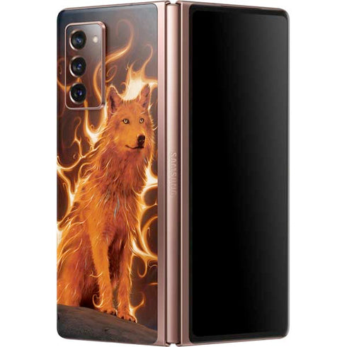 Vincent Hie Phoenix Wolf Galaxy Z Fold2 5G Skin