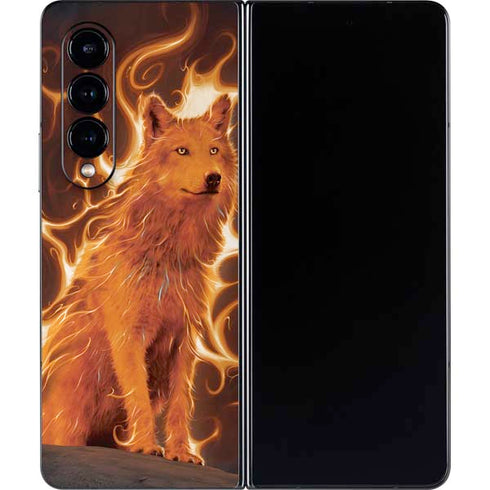 Vincent Hie Phoenix Wolf Galaxy Z Fold4 5G Skin