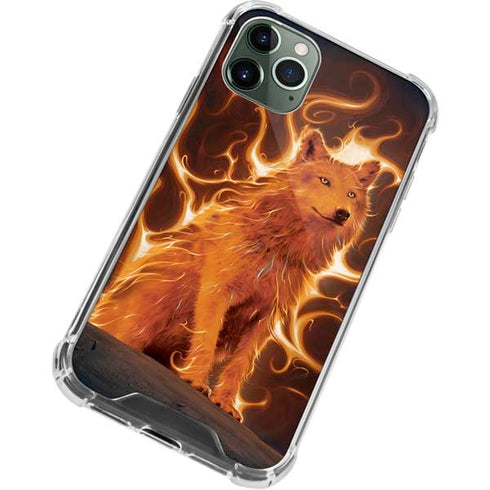 Phoenix Wolf by Vincent Hie iPhone 11 Pro Max Clear Case