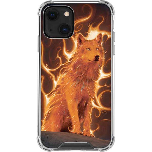 Vincent Hie Phoenix Wolf iPhone 13 Mini Clear Case